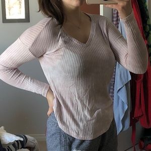 Pink long sleeve shirt